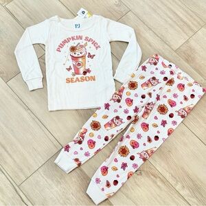 Toddler Girls Pumpkin Spice Season Snug Fit Cotton Pajamas- NWT